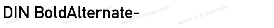 DIN BoldAlternate字体转换